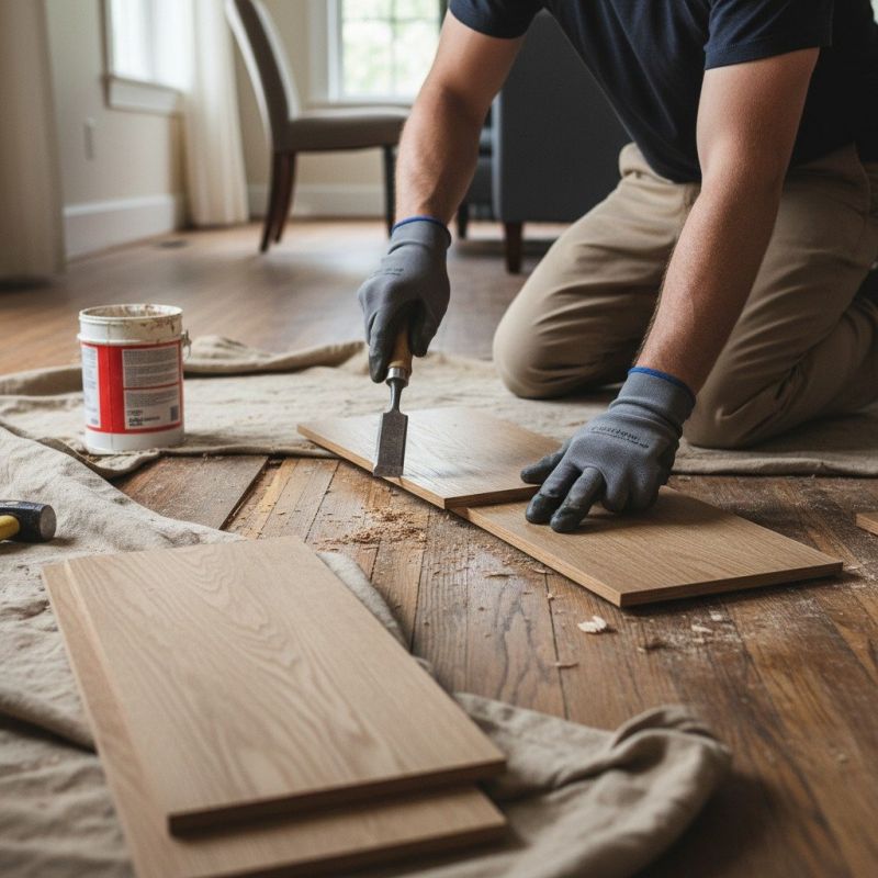 Damaged Hardwood Floor Repair